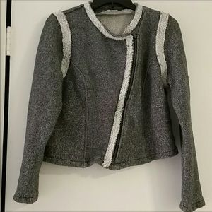 Gap 100% Cotton Asymmetrical Zip Large Jacket